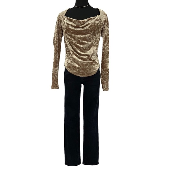 Free People Velvet Top B6 - Picture 3 of 9